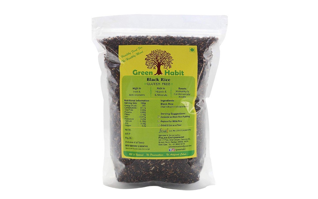 Green Habit Black Rice    Pack  900 grams